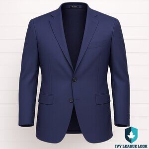 Jos. A. Bank Navy TravelTech Slim Fit Wool Blazer 48R